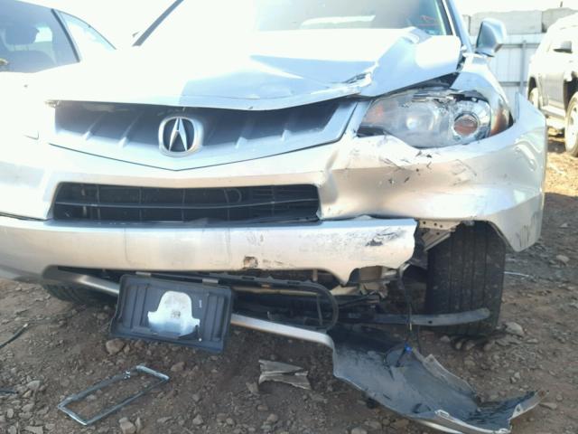 5J8TB18588A013843 - 2008 ACURA RDX TECHNO SILVER photo 9