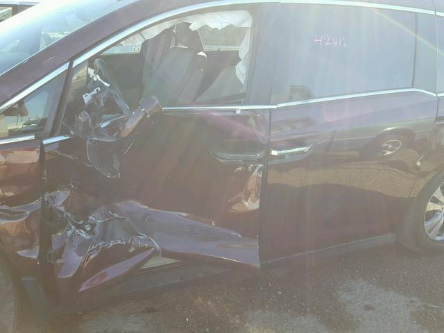 5FNRL5H68FB059361 - 2015 HONDA ODYSSEY EX MAROON photo 9