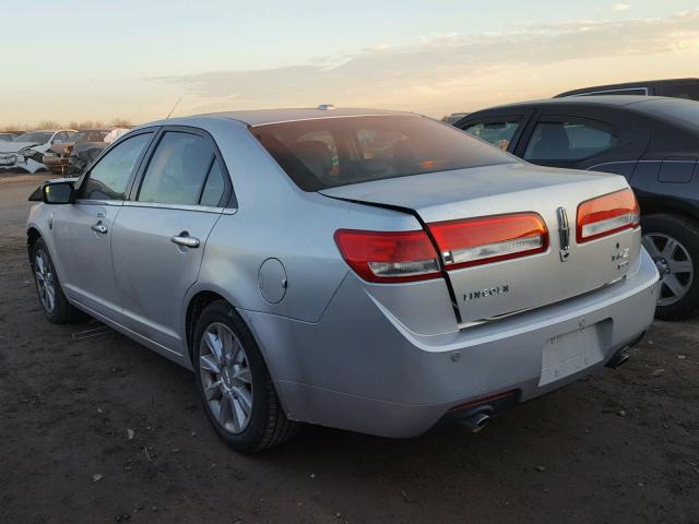 3LNHL2JC1BR776313 - 2011 LINCOLN MKZ SILVER photo 3