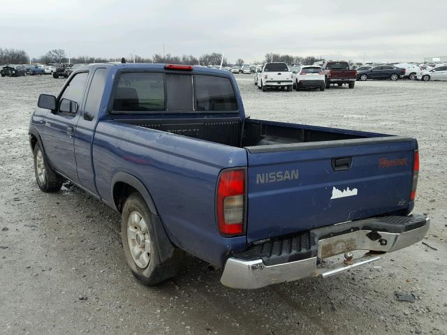 1N6DD26S5YC338835 - 2000 NISSAN FRONTIER K BLUE photo 3