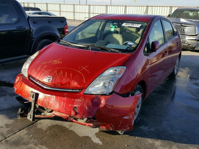 JTDKB20U673285023 - 2007 TOYOTA PRIUS RED photo 2