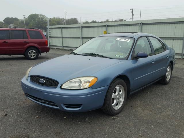 1FAFP53265A186845 - 2005 FORD TAURUS BLUE photo 2