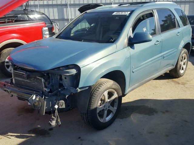 2CNDL53F186068327 - 2008 CHEVROLET EQUINOX LT TEAL photo 2