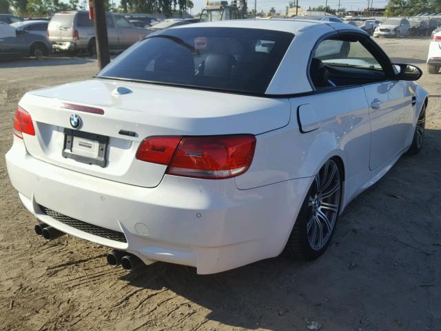 WBSWL93558P330628 - 2008 BMW M3 WHITE photo 4