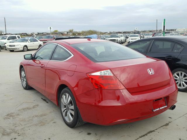 1HGCS11899A003649 - 2009 HONDA ACCORD EXL RED photo 3