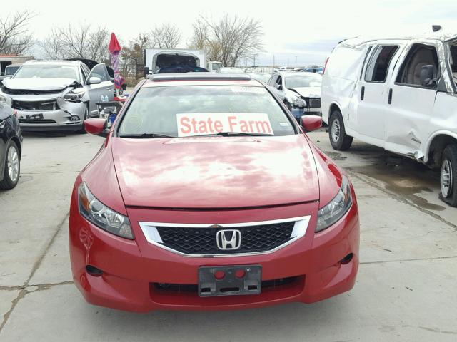 1HGCS11899A003649 - 2009 HONDA ACCORD EXL RED photo 9