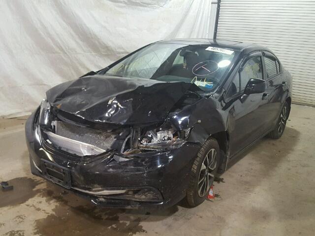 2HGFB2F87DH530613 - 2013 HONDA CIVIC EX BLACK photo 2
