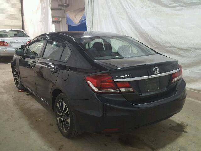 2HGFB2F87DH530613 - 2013 HONDA CIVIC EX BLACK photo 3