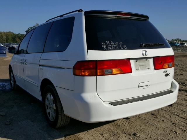 5FNRL18683B072082 - 2003 HONDA ODYSSEY EX WHITE photo 3