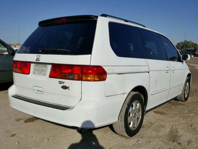 5FNRL18683B072082 - 2003 HONDA ODYSSEY EX WHITE photo 4