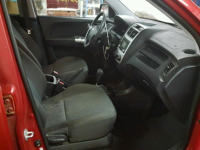 KNDJE723897602428 - 2009 KIA SPORTAGE L RED photo 5