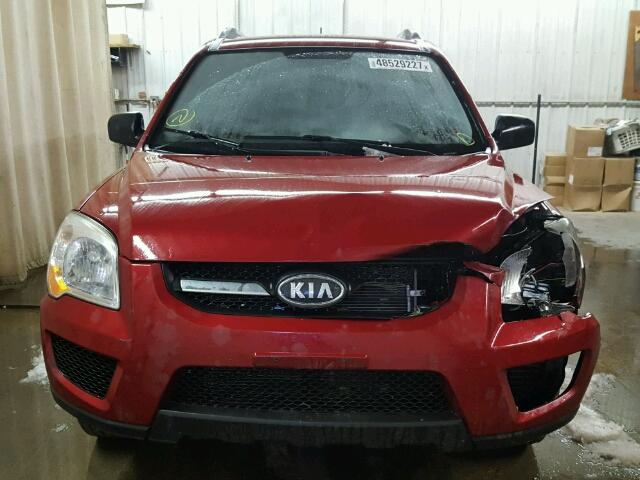 KNDJE723897602428 - 2009 KIA SPORTAGE L RED photo 9