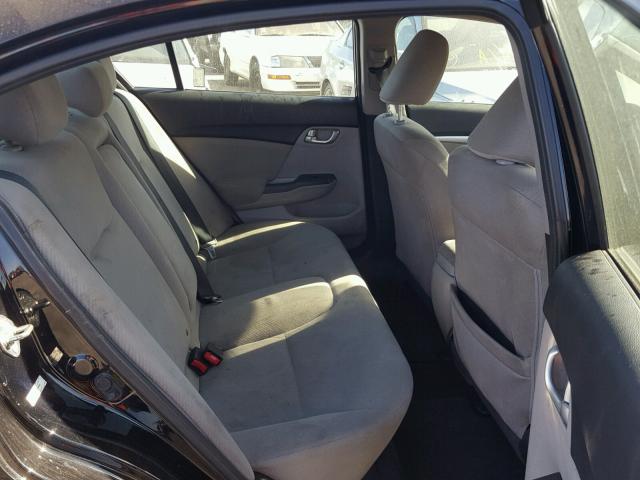 19XFB2F86DE264303 - 2013 HONDA CIVIC EX შავი ფოტო 6