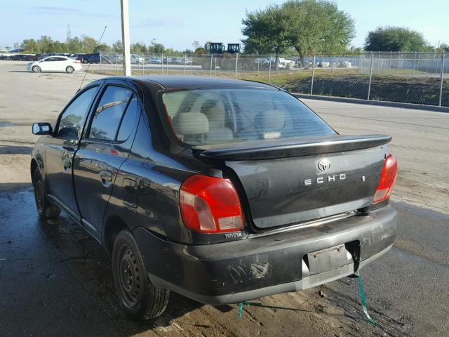 JTDBT1232Y0030447 - 2000 TOYOTA ECHO BLACK photo 3