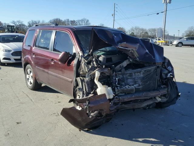 5FNYF3H57BB024738 - 2011 HONDA PILOT EXL BURGUNDY photo 1