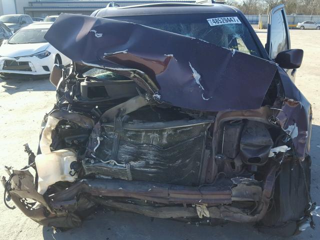 5FNYF3H57BB024738 - 2011 HONDA PILOT EXL BURGUNDY photo 7