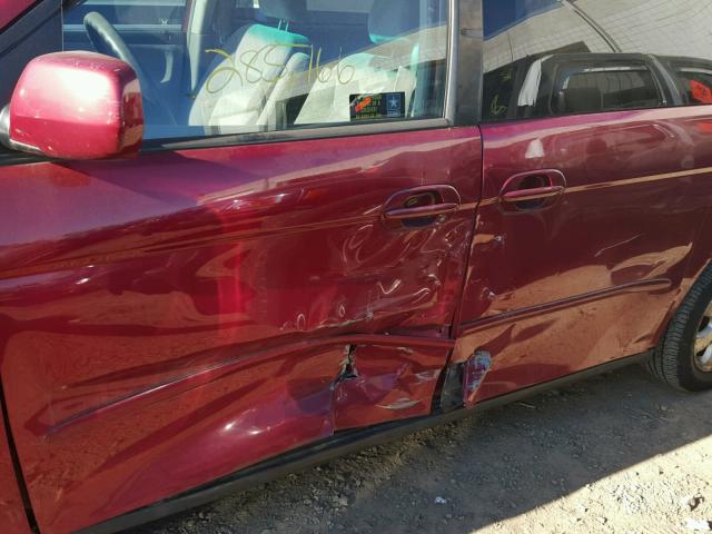 2HKRL18682H565082 - 2002 HONDA ODYSSEY EX RED photo 9