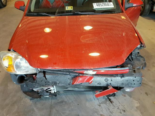 1G1AL58F287246772 - 2008 CHEVROLET COBALT LT RED photo 7