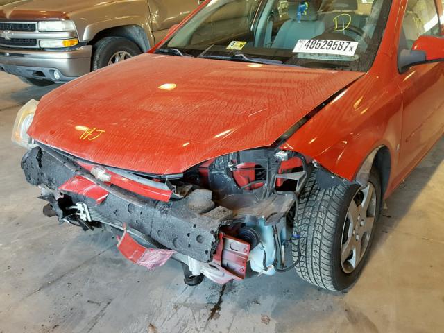 1G1AL58F287246772 - 2008 CHEVROLET COBALT LT RED photo 9