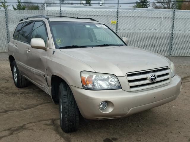 JTEEP21A160160168 - 2006 TOYOTA HIGHLANDER BEIGE photo 1