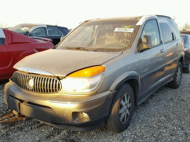 3G5DA03E42S554795 - 2002 BUICK RENDEZVOUS TAN photo 2