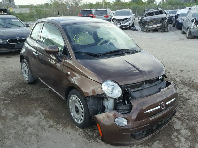 3C3CFFAR9FT501593 - 2015 FIAT 500 POP BROWN photo 1