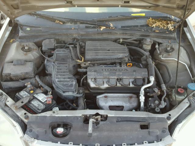 2HGES16583H597327 - 2003 HONDA CIVIC LX CREAM photo 7