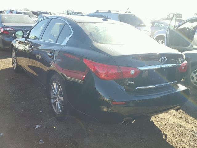 JN1BV7AR5FM395622 - 2015 INFINITI Q50 BASE BLACK photo 3