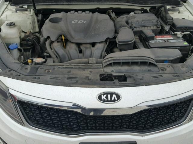 KNAGM4A73B5063490 - 2011 KIA OPTIMA LX WHITE photo 7