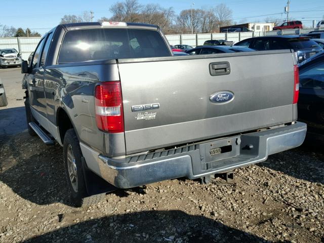 1FTPX14V67KC78650 - 2007 FORD F150 GRAY photo 3