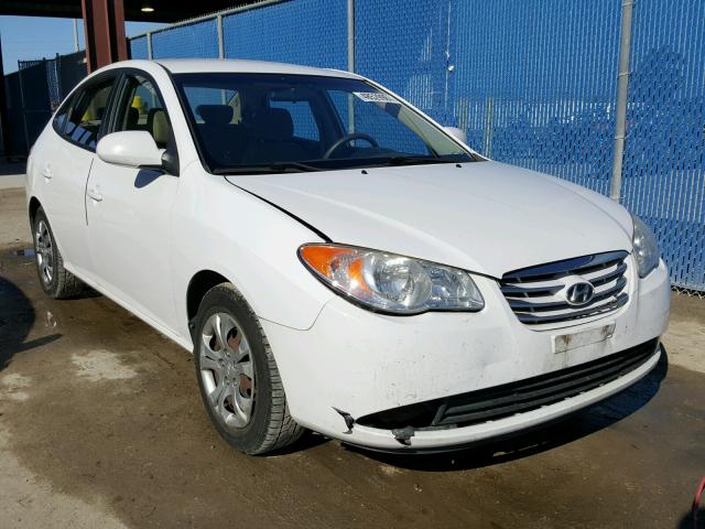 KMHDU4AD6AU889049 - 2010 HYUNDAI ELANTRA BL WHITE photo 1