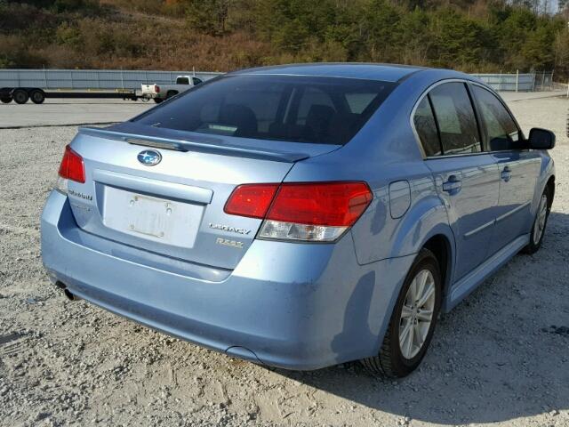 4S3BMBC63C3011862 - 2012 SUBARU LEGACY 2.5 BLUE photo 4