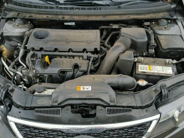 KNAFU4A28D5731349 - 2013 KIA FORTE EX GRAY photo 7