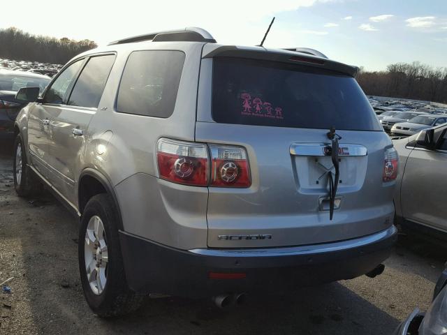 1GKER23767J148680 - 2007 GMC ACADIA SLT SILVER photo 3