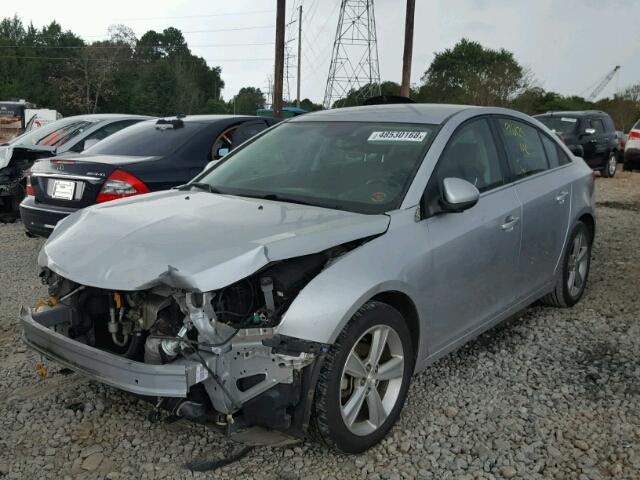 1G1PE5SB1D7298818 - 2013 CHEVROLET CRUZE LT SILVER photo 2