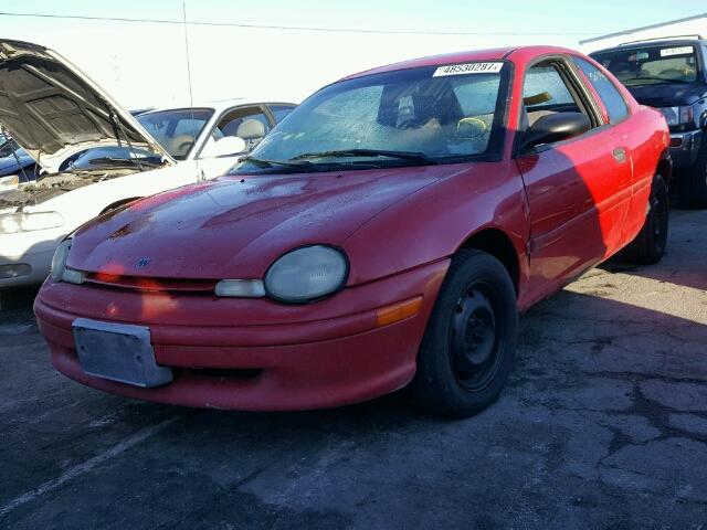 1B3ES42C8VD177668 - 1997 DODGE NEON HIGHL RED photo 2