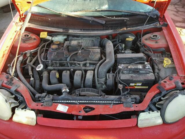 1B3ES42C8VD177668 - 1997 DODGE NEON HIGHL RED photo 7