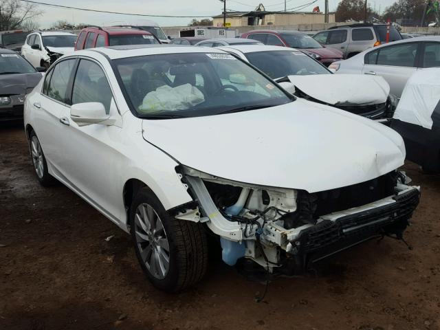 1HGCR3F81DA035245 - 2013 HONDA ACCORD EXL WHITE photo 1