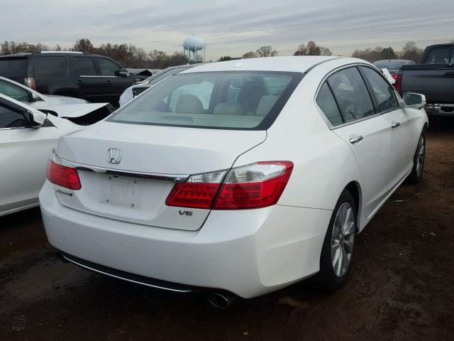 1HGCR3F81DA035245 - 2013 HONDA ACCORD EXL WHITE photo 4