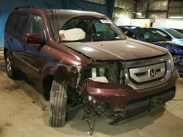 5FNYF4H83AB003254 - 2010 HONDA PILOT TOUR MAROON photo 1