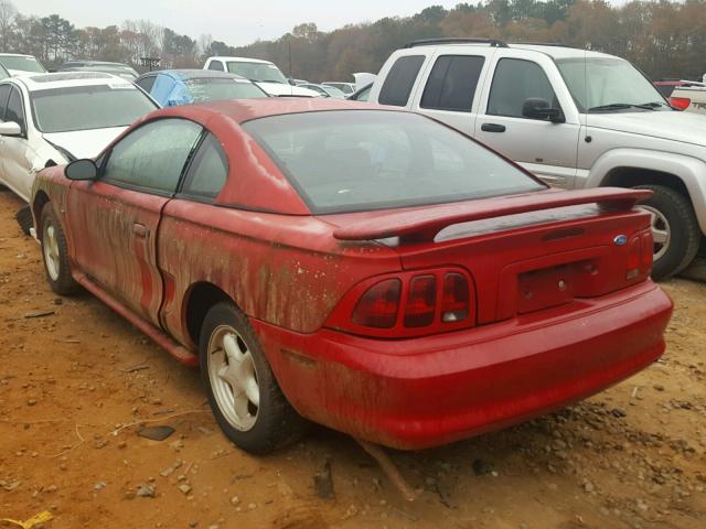 1FAFP4047WF157682 - 1998 FORD MUSTANG RED photo 3