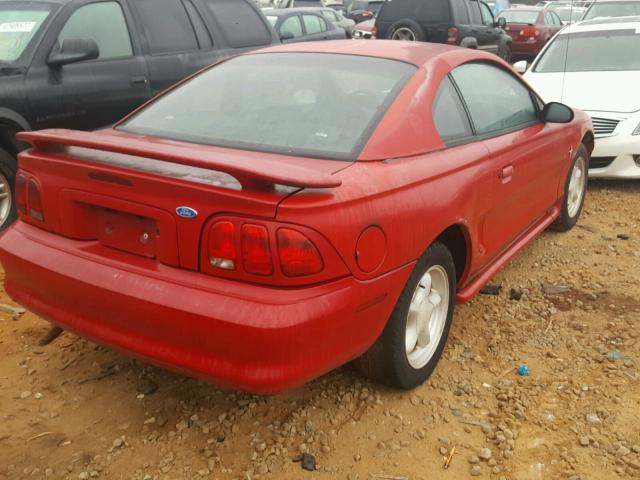 1FAFP4047WF157682 - 1998 FORD MUSTANG RED photo 4