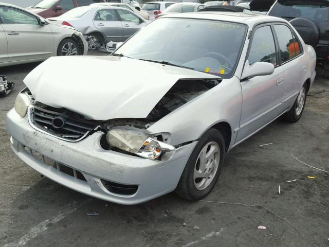 1NXBR12E92Z633570 - 2002 TOYOTA COROLLA CE SILVER photo 2