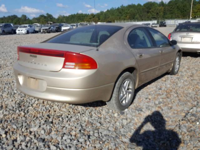 2B3HD46R51H677189 - 2001 DODGE INTREPID S ოქროსფერი ფოტო 4