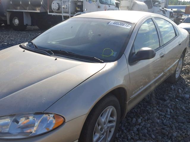 2B3HD46R51H677189 - 2001 DODGE INTREPID S ოქროსფერი ფოტო 9