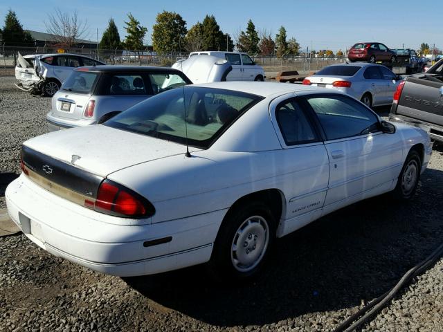 2G1WW12M6X9252830 - 1999 CHEVROLET MONTE CARL თეთრი ფოტო 4