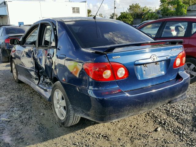 1NXBR32E45Z512252 - 2005 TOYOTA COROLLA CE BLUE photo 3