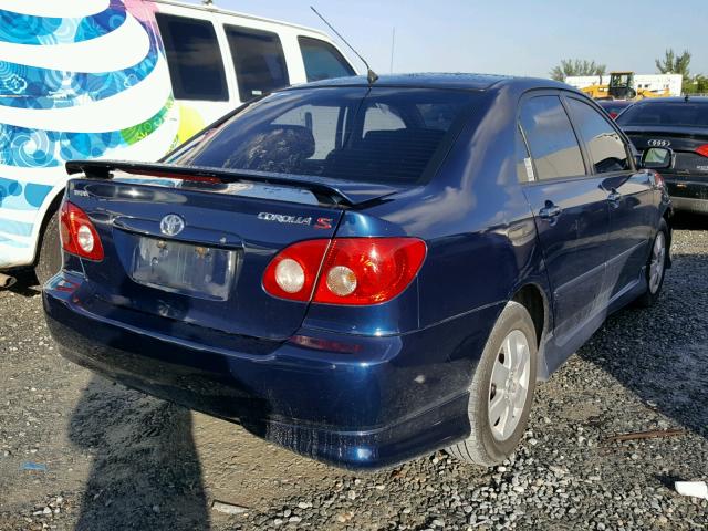 1NXBR32E45Z512252 - 2005 TOYOTA COROLLA CE BLUE photo 4