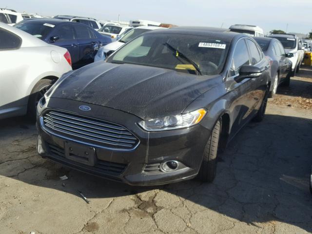 3FA6P0HD9ER158007 - 2014 FORD FUSION SE BLACK photo 2