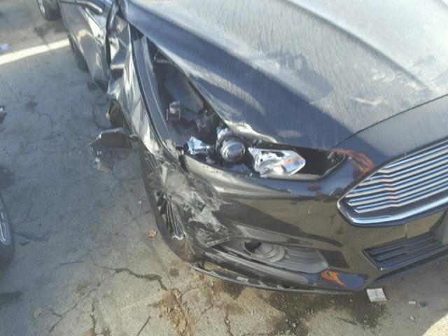 3FA6P0HD9ER158007 - 2014 FORD FUSION SE BLACK photo 9